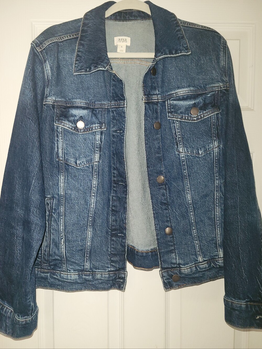 a.n.a Mediym Blue Denim Shirt Jacket Size XL
